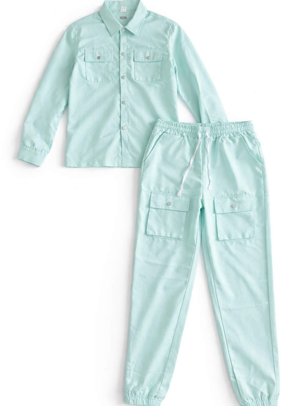 full Set with Button-Up Top and Cargo Pocketsy